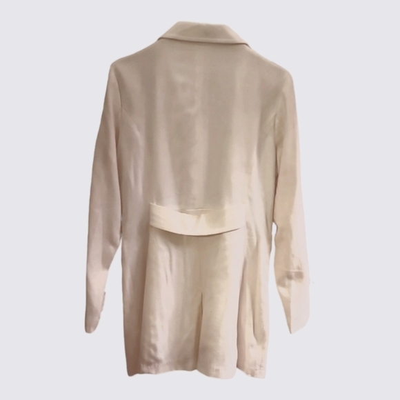 60's look Mod NWOT Winter White Tailored Jacket Looks Great On - Picture 2 of 6